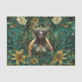 Fantasy Emerald Queens of the Forest Decoupage 薄葉紙