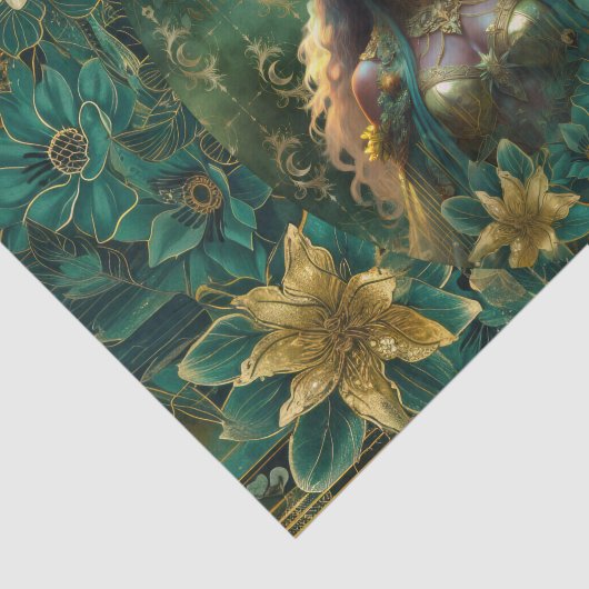 Fantasy Emerald Queens of the Forest Decoupage 薄葉紙 (詳細)