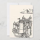 Fantasy Engraving Art Medieval Wedding 招待状 (裏面)