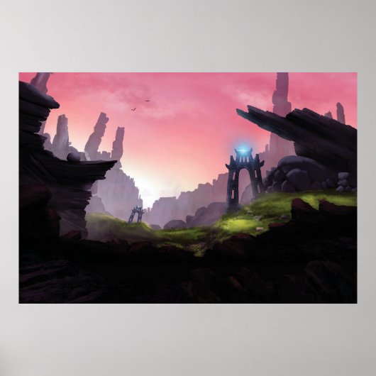 Fantasy epic valley print. ポスター (正面)