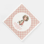 Fantasy Fairy Blush Pink 1st Birthday Party Napkin (コーナー)