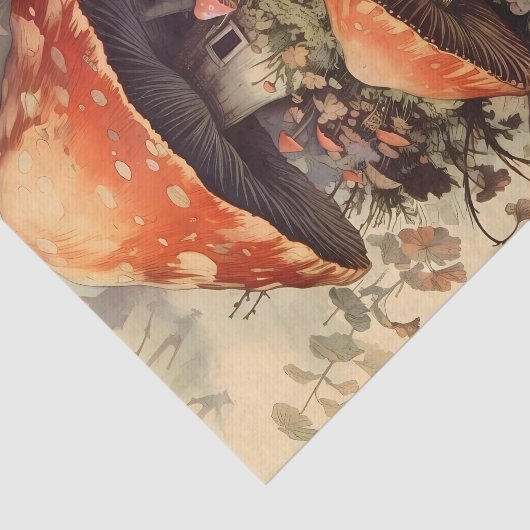 Fantasy Fairy Mushroom Home in the Forest 薄葉紙 (詳細)