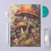 Fantasy Fairy Mushroom Home in the Forest 薄葉紙 (クラフト)