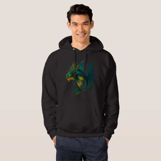 Fantasy Fish Glow Hoodie パーカ (正面フル)