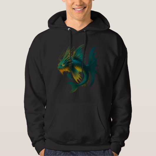 Fantasy Fish Glow Hoodie パーカ (正面)