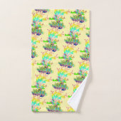 Fantasy Floral Pale Yellow バスタオルセット (ハンドタオル)