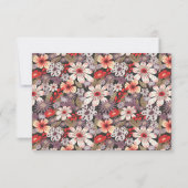 Fantasy Flower - Wedding RSVP card (裏面)