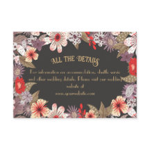 Fantasy Flowers - wedding enclosure card