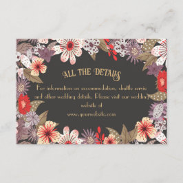 Fantasy Flowers - wedding enclosure card エンクロージャーカード