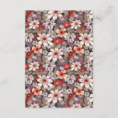 Fantasy Flowers - wedding enclosure card エンクロージャーカード (裏面)