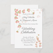 Fantasy Flowers Wedding Invite 招待状 (正面/裏面)