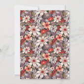 Fantasy Flowers - wedding save the date card セーブザデート (裏面)