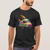 Fantasy Flying Car  Cute Rainbow for Kids Tシャツ (正面)