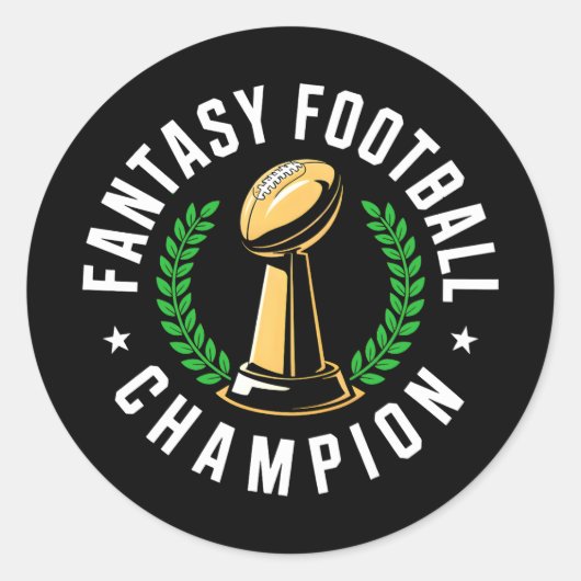 Fantasy Football Champion ラウンドシール (正面)