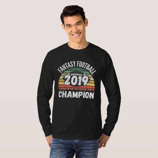 Fantasy Football Champion 2019 Tシャツ (正面フル)