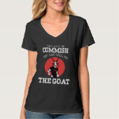 Fantasy Football Commissioner Draft Goat Commish Tシャツ (正面)