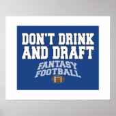 Fantasy Football - Don't Drink and Draft ポスター (正面)