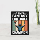 Fantasy Football Funny 3 Time Champion  カード (正面)