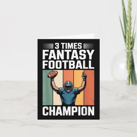 Fantasy Football Funny 3 Time Champion  カード (正面)