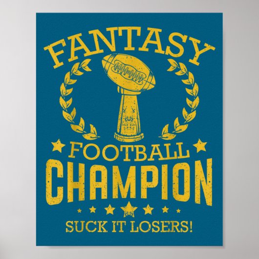 Fantasy Football Funny Champ Chamon  ポスター (正面)