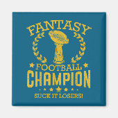 Fantasy Football Funny Champ Chamon  マグネット (正面)