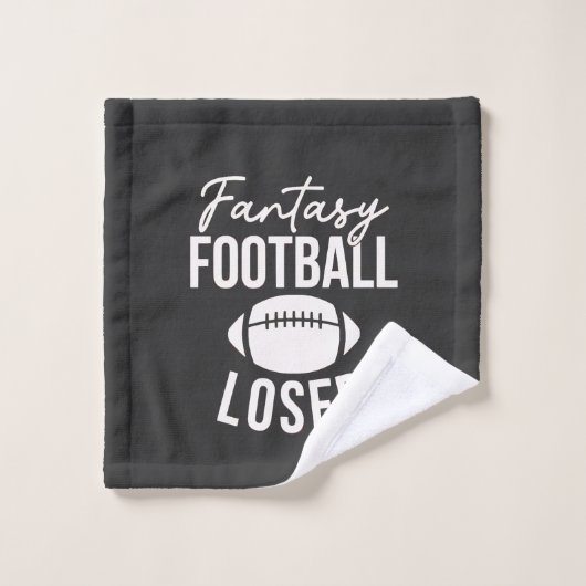 Fantasy Football Loser Football Fantasy Funny ウォッシュタオル (ウォッシュタオル)