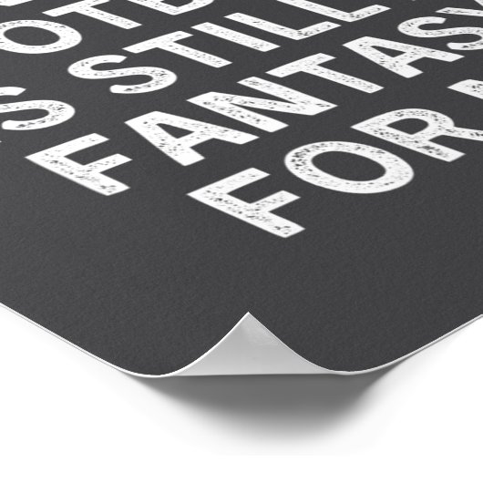 Fantasy Football Loser Funny  ポスター (角)