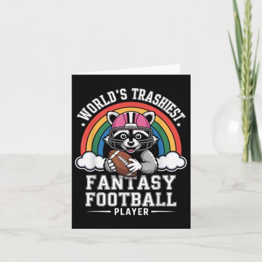 Fantasy Football Loser Trophy Last Place Funny Rac カード (正面)