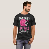 Fantasy Football Queen for Women Crown Winner Cham Tシャツ (正面フル)