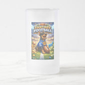 Fantasy football with dog フロストグラスビールジョッキ (中央)