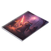 Fantasy Forest Animal Adventure Art ノートブック (左側)