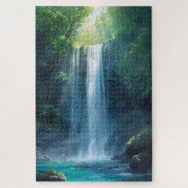 Fantasy Forest Waterfall Jigsaw Puzzle ジグソーパズル