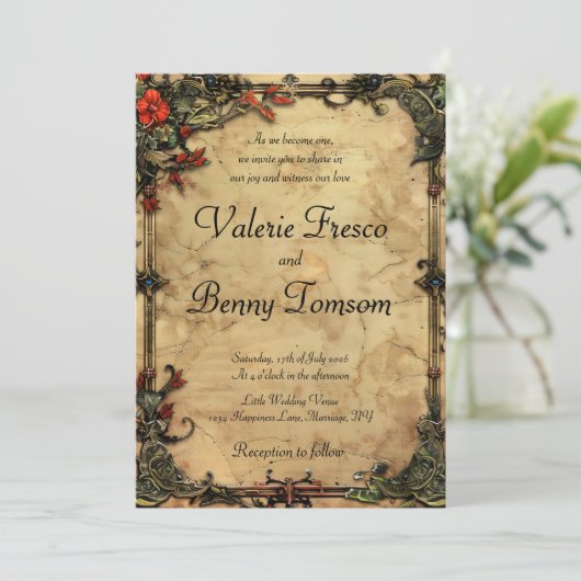 Fantasy Frame Flowers 招待状 (スタンド正面)