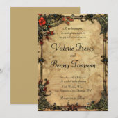 Fantasy Frame Flowers 招待状 (正面/裏面)