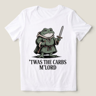 Fantasy Frog design for humor – Blame the Carbs トライブレンドTシャツ