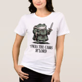 Fantasy Frog design for humor – Blame the Carbs トライブレンドTシャツ (正面)
