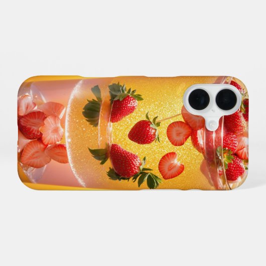 Fantasy Fruit Art Phone Case iPhone 16ケース (裏面横)