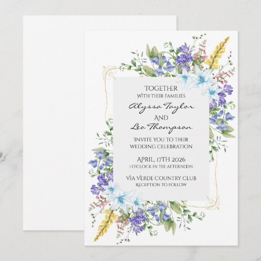 Fantasy Game wedding invitation  招待状 (正面/裏面)