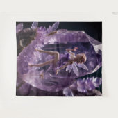 Fantasy Garden Jewel Amethyst Fairy Backdrop タペストリー (正面(横))
