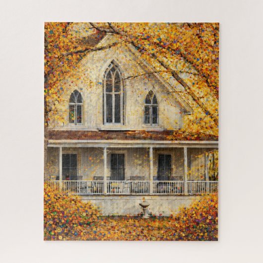 Fantasy Gothic-Revival Carpenter House  ジグソーパズル (縦)