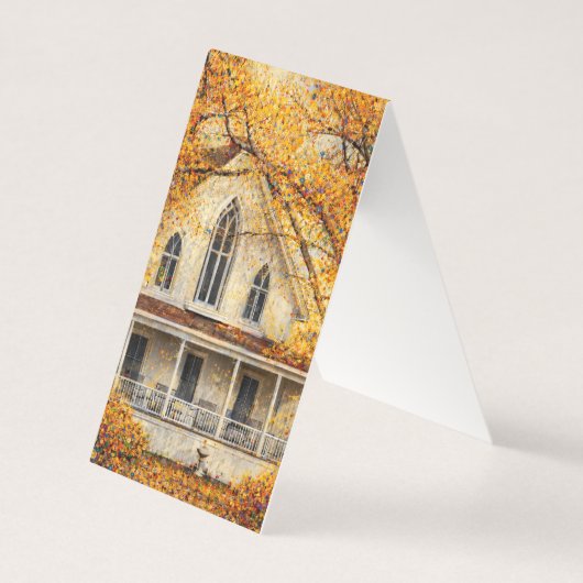 Fantasy Gothic-Revival Carpenter House Folded Card (正面)