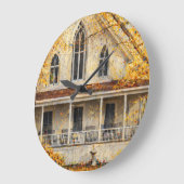 Fantasy Gothic-Revival Carpenter House Wall Clock ラージ壁時計 (傾斜)