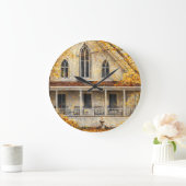 Fantasy Gothic-Revival Carpenter House Wall Clock ラージ壁時計 (ホーム)