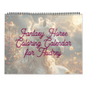 Fantasy Horse Coloring Calendar カレンダー (カバー)