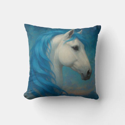 Fantasy Horse throw cushion  クッション (正面)