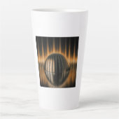 Fantasy Image Bronze Halfdome On Reflected Surface カフェラテマグ (正面)