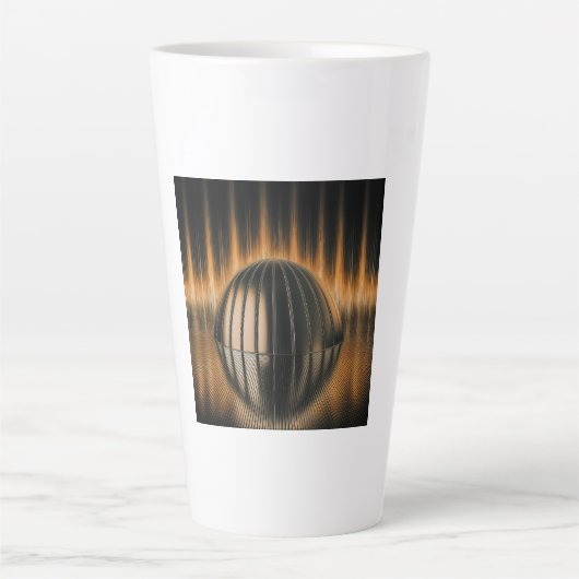 Fantasy Image Bronze Halfdome On Reflected Surface カフェラテマグ (正面)