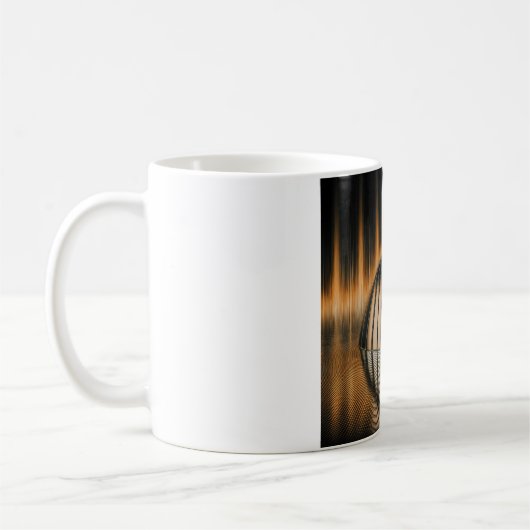 Fantasy Image Bronze Halfdome On Reflected Surface コーヒーマグカップ (左)