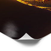 Fantasy Image Neon Yellow English Bulldog ポスター (コーナー)