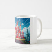 Fantasy Image Of A Candy Cane Castle コーヒーマグカップ (正面右)